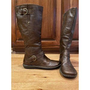 Born B.O.C. Women's Leather Tall Riding Boots Brown Copper C09606 Sz US 7.5M